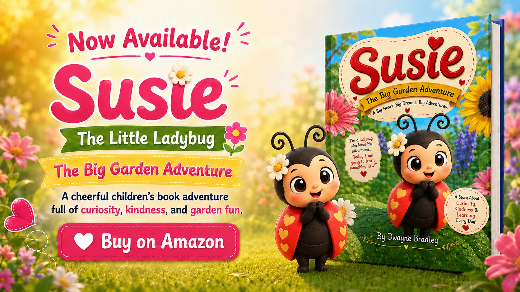 Now Available! Susie the Little Ladybug — The Big Garden Adventure